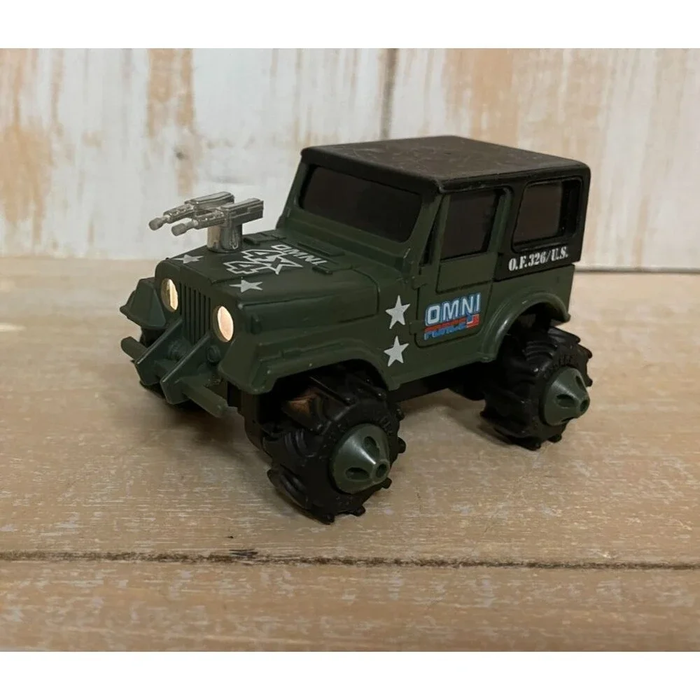 Vintage 1981 Set of 3 LJN Rough Riders 4x4 OMNI Force US Military Trucks *READ